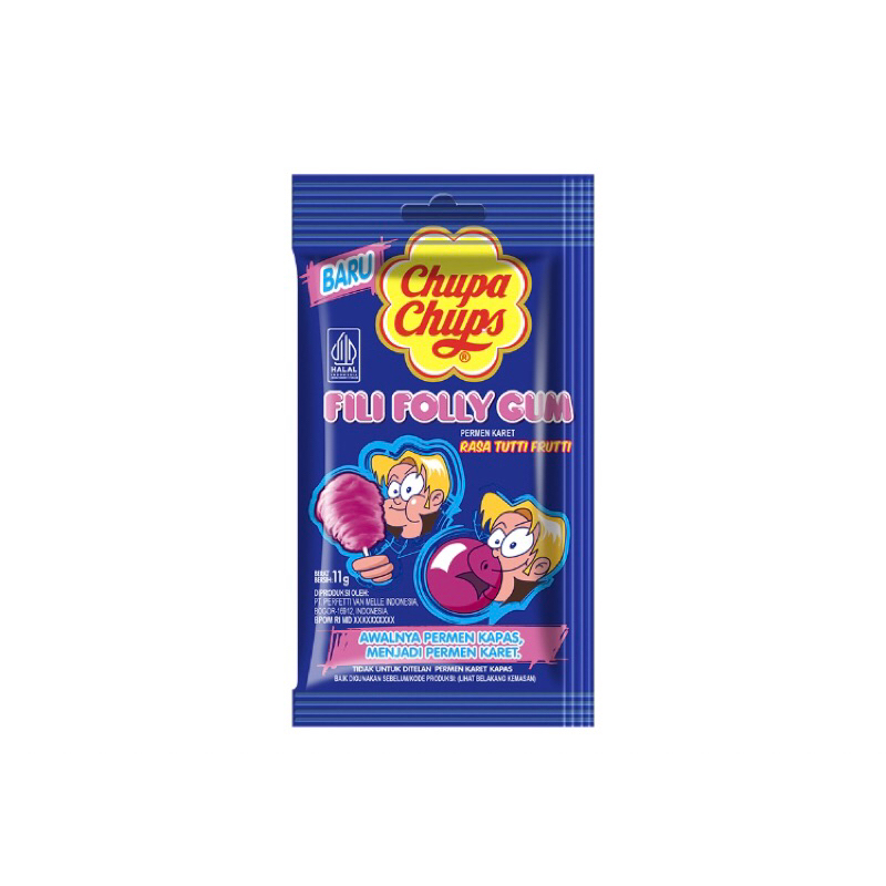 

Permen chupa Chups big babol filifolly fili folly gum 11g tutti frutti stroberi