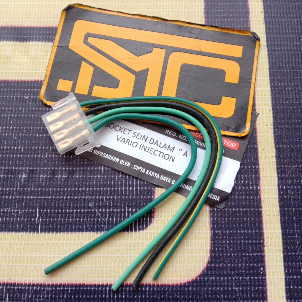 Socket Sein Dalam / Soket Saklar Kabel Lampu Dim On Off 4 Pin Motor Honda Beat Fi / Vario Injeksi / 