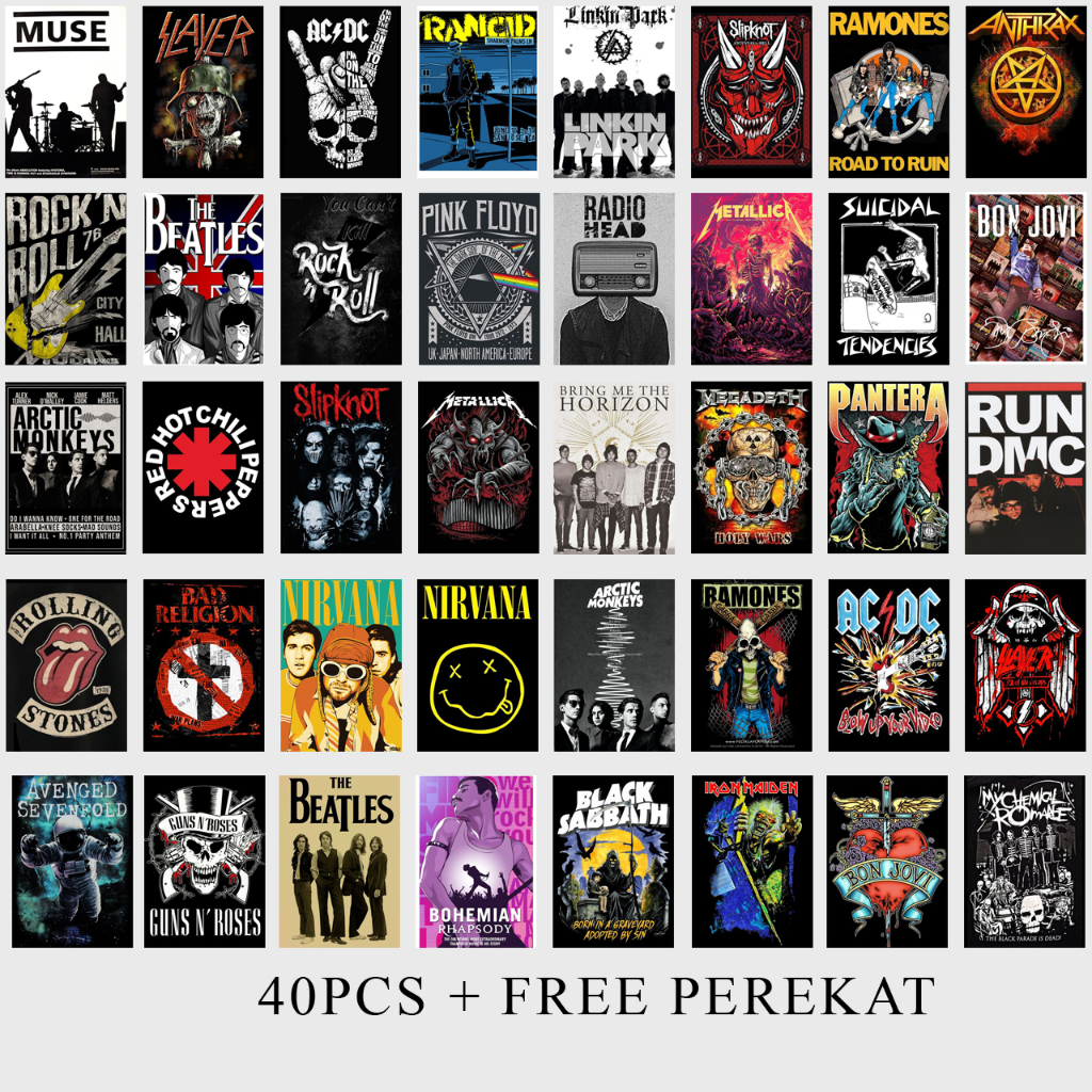 

POSTER SERIES BAND METAL TERBARU LENGKAP ISI 40 Paket KOMPLIT