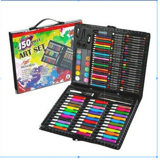 

art set 150pcs krayon mewarnai/pensil menggambar