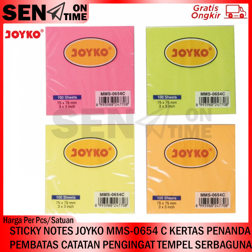 

MEMO STICK PEREKAT JOYKO MMS 0654 STICKY NOTE WARNA KERTAS TEMPEL MORANDI COLOR NOTES PELEKAT PASTEL 100 LEMBAR STIKY STICKI PAD LABEL STIKER STICKER BOOKMARK CATATAN KECIL PEMBATAS BUKU TULIS LEBEL LEKAT PEREKAT BENING KANTOR SEKOLAH JOIKO