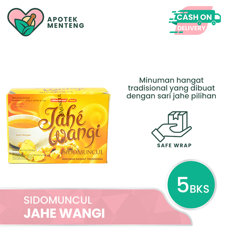 

Jahe Wangi Sidomuncul Isi 5 Sachet - Minuman Hangat Tradisional