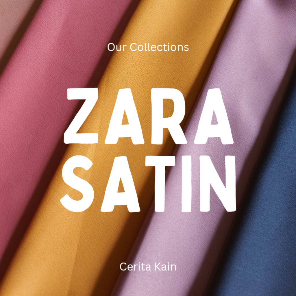 ECERAN 1 METER l BAHAN KAIN ZARA SATEN | SATIN PREMIUM BAHAN SILK TEBAL