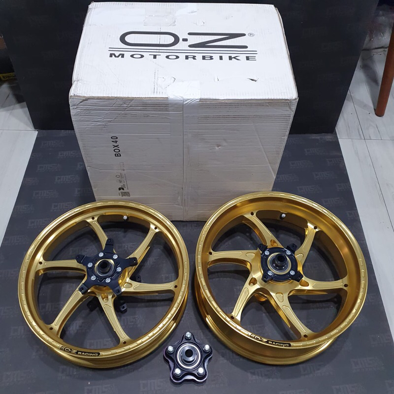 Velg Velek OZ Racing OzGass Double Disc Forged Kawasaki ZX25R ZX25RR Gold