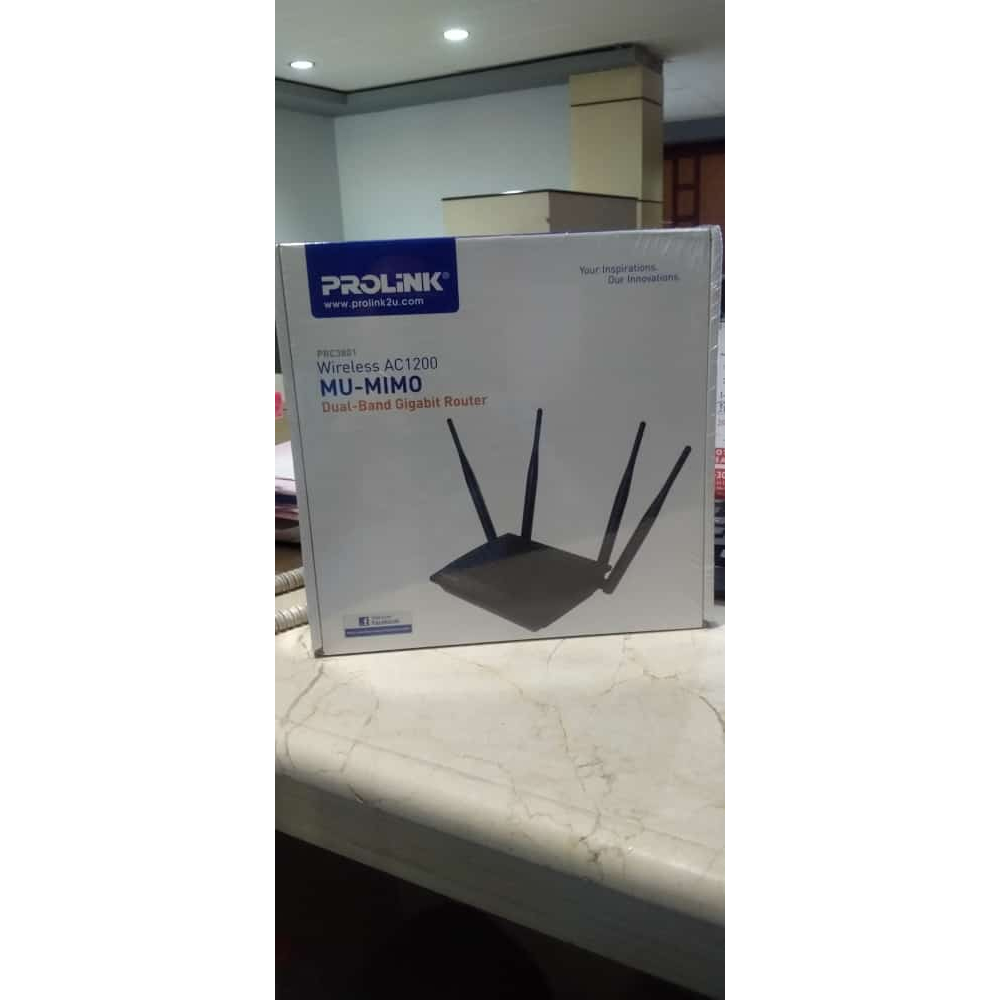 PROLINK Wireless AC1200 MU-MIMO Dual-Band Gigabit Router PRC3801