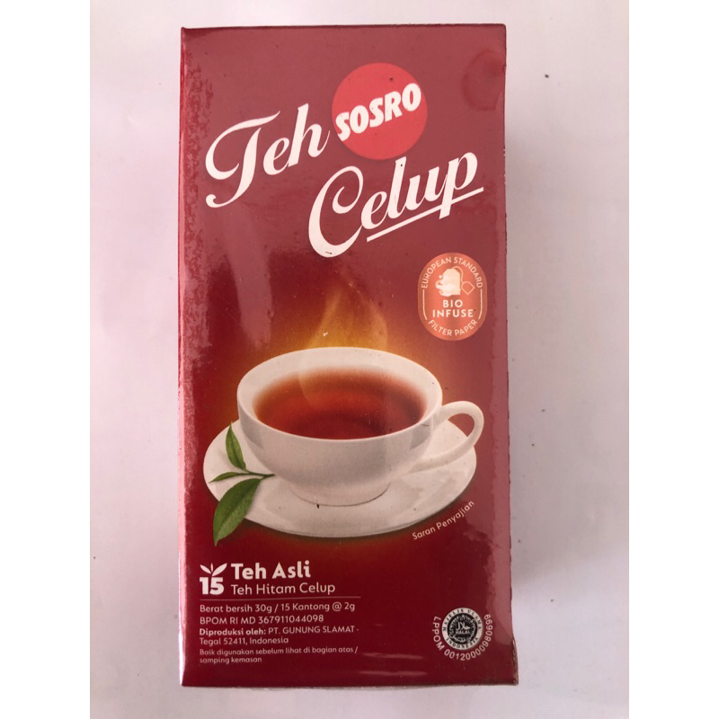 

teh celup SOSRO. isi 14 kantong