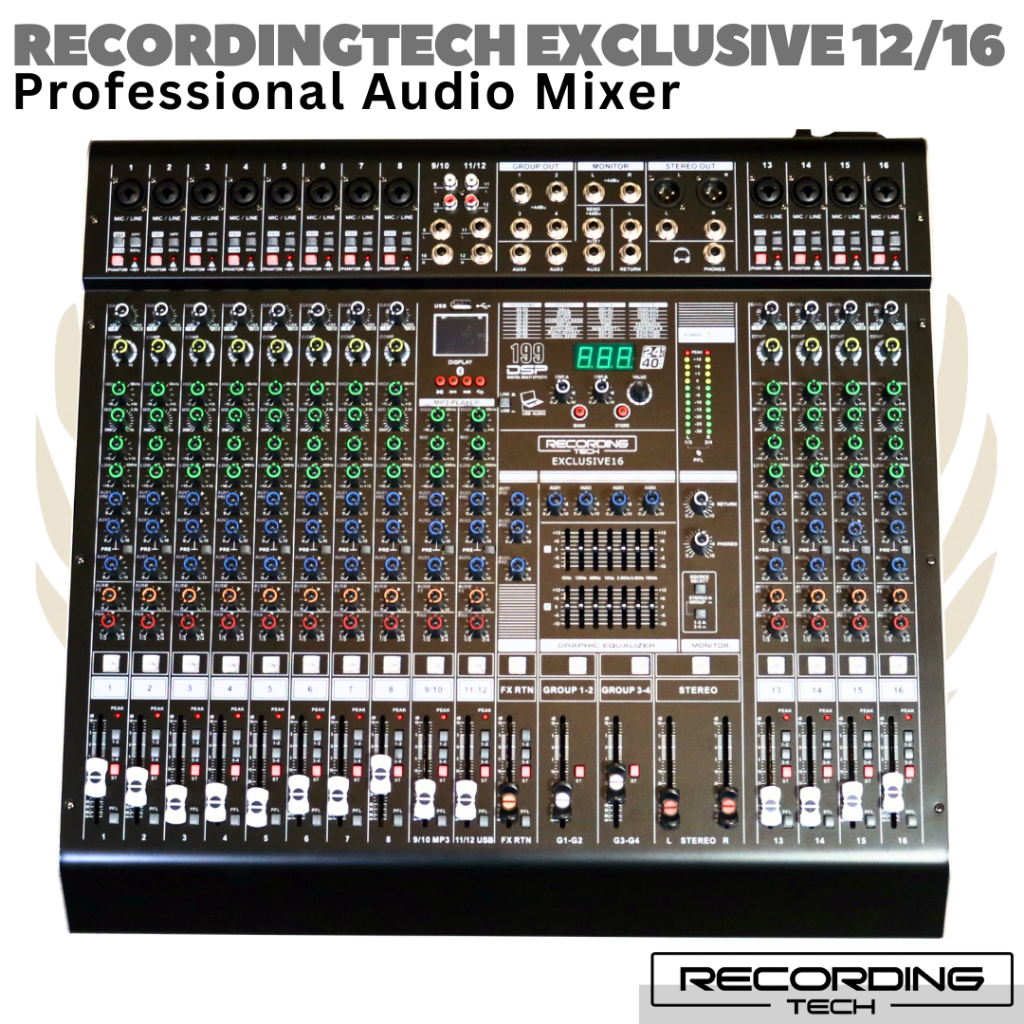 RECORDING TECH EXCLUSIVE 16 Professional Audio Mixer | RT Exclusive16