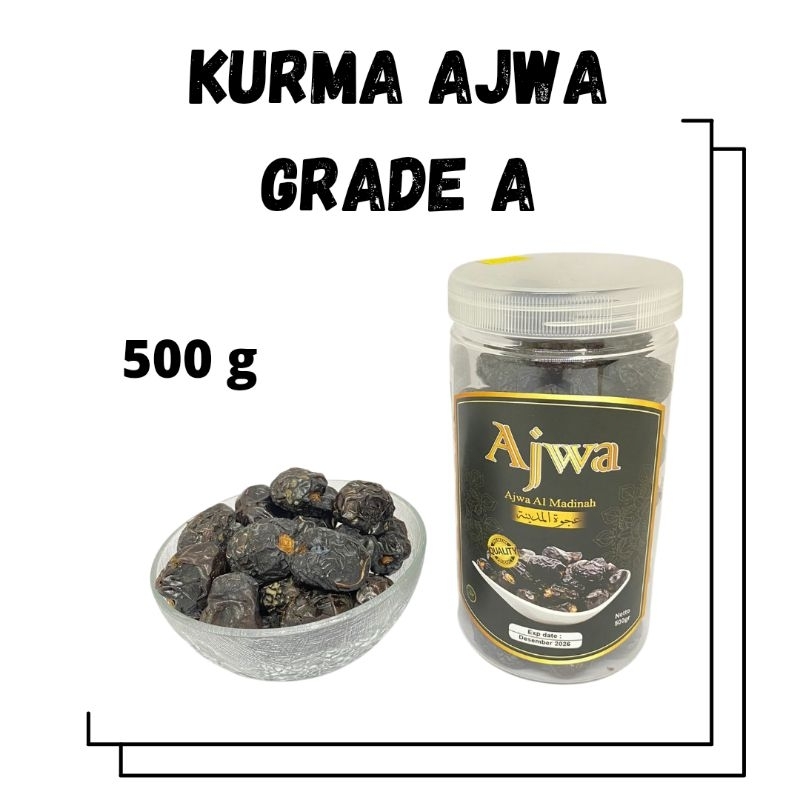 

Kurma Ajwa Grade A 500 gr murah Oleh Oleh Haji Umroh