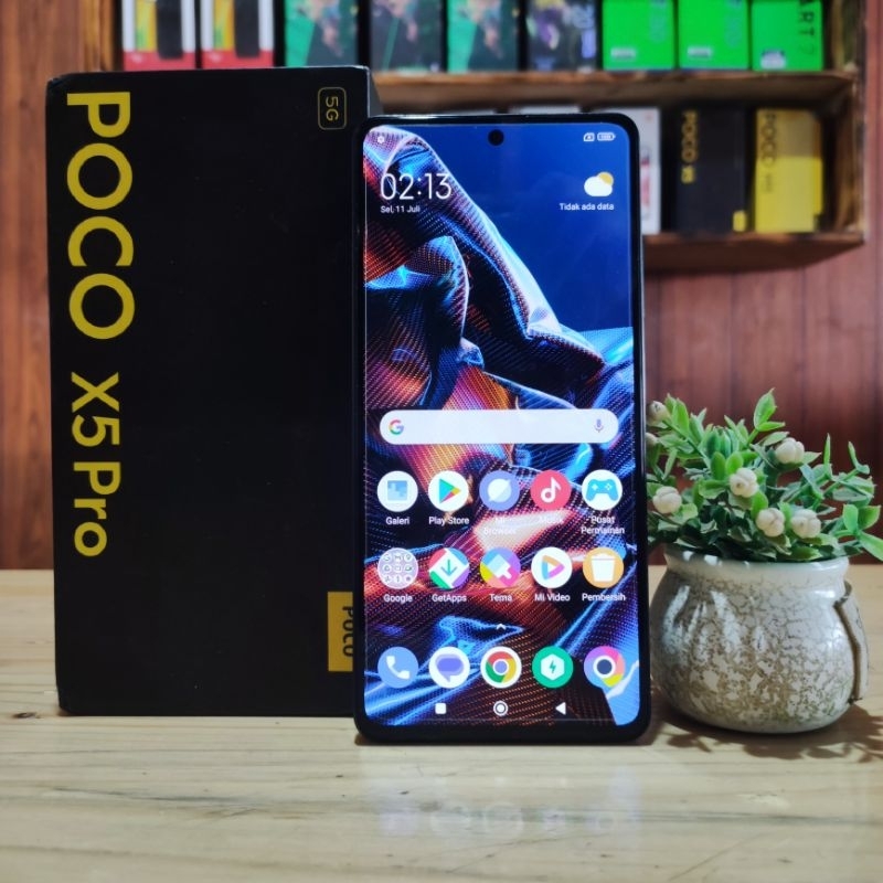 Hp Second Poco X5 Pro 5G 8/256 GB fullset ori