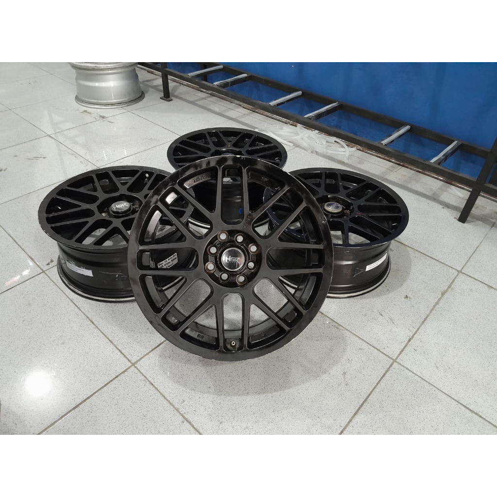 Velg Bekas Mobil Racing Hsr R17 Cocok Untuk Avanza Jazz Brio Sigra Mobilio City Ring 17 lebar 7,5 Pc
