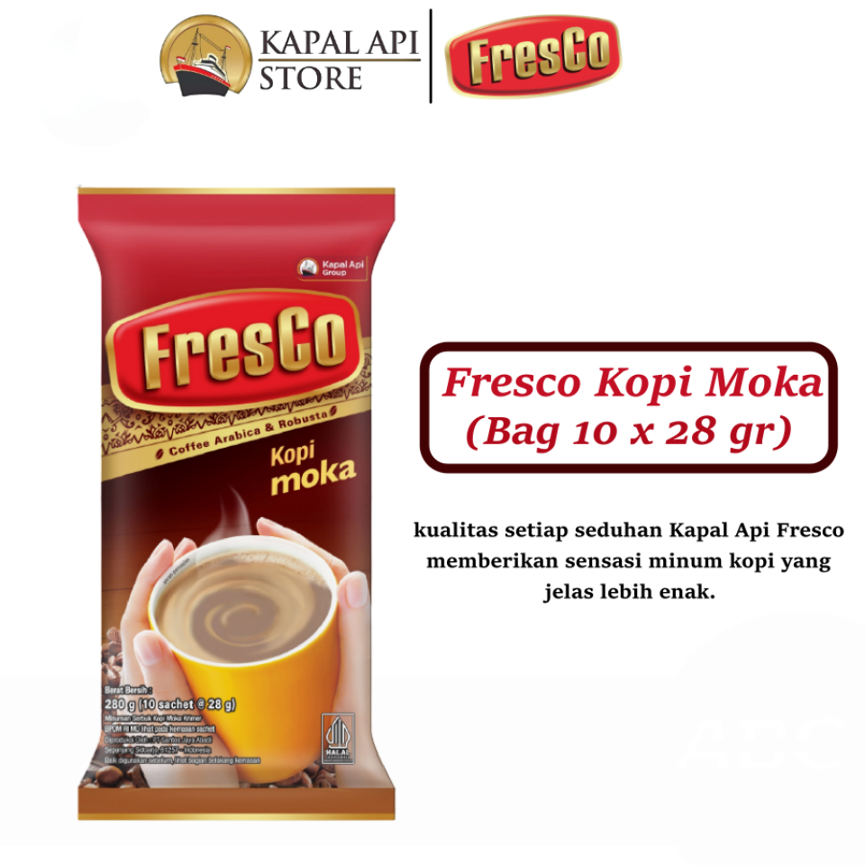 

FRESCO KOPI MOKA 28 GR (RENCENG/10 SCH)