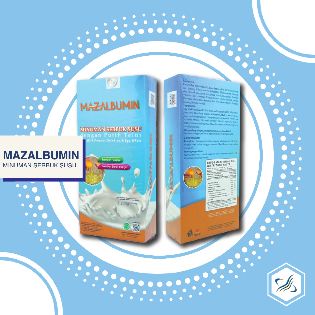 

Mazalbumin minuman serbuk susu dengan putih telur