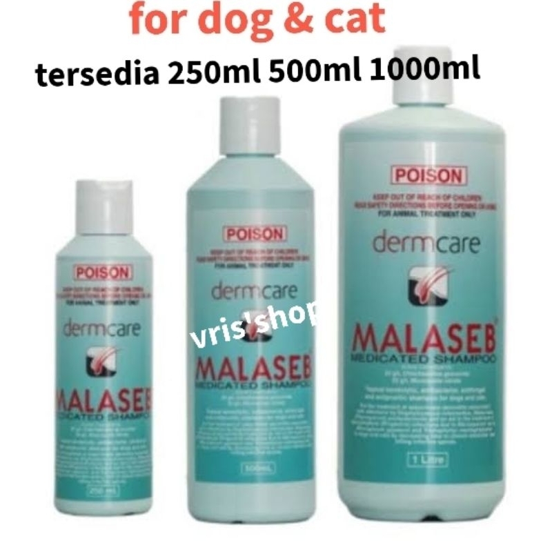 malaseb shampo kucing dan anjing anti jamur dan dsb dgn berbagai uk
