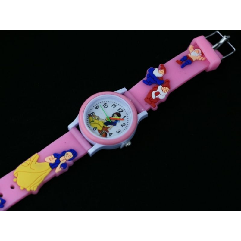 jam tangan anak anak karet timbul logo