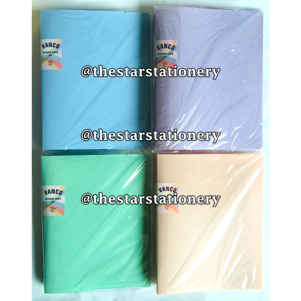 

(1 Biji) Map Binder Vanco MB-B5 B5 Pastel / Binder Note Vanco MB-1725-T B5 Transparant