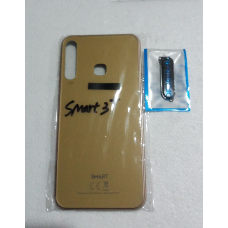 BACKDOOR BACKCOVER INFINIX SMART 3 PLUS  FULLSET RING KACA KAMERA ORIGINAL NE W