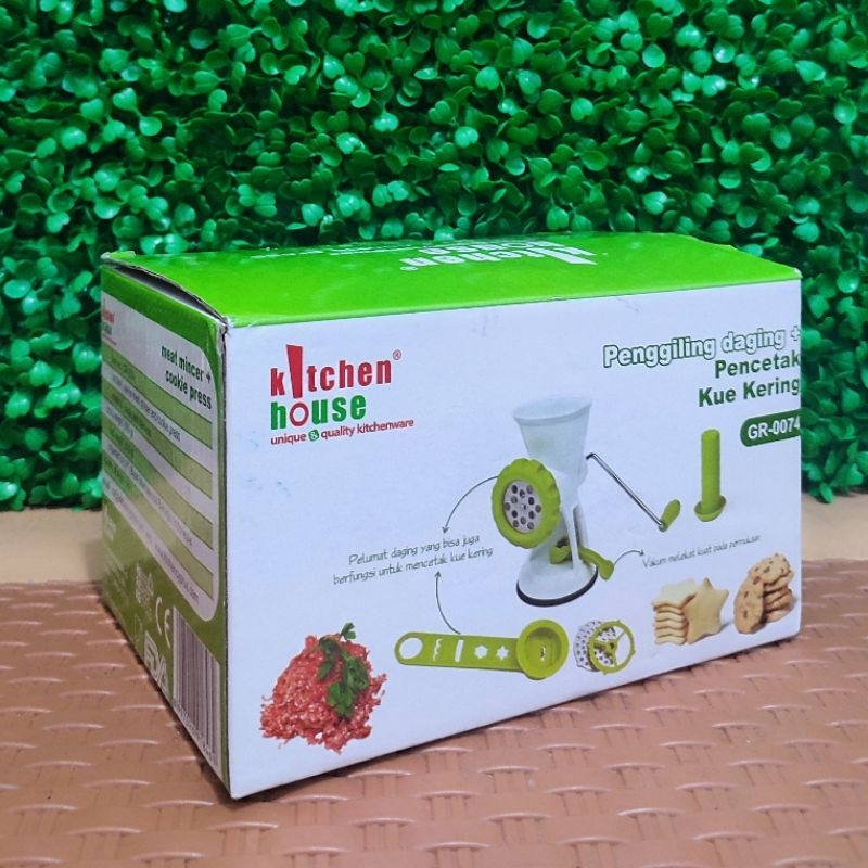 KUE0008-01 Cyprus Kitchen House - Penggiling daging & pencetak kue kering GR-0074