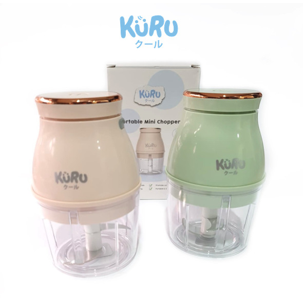 Kuru Mini Chopper|Electric Food Chopper|Blender Makanan Bayi MPASI Elektrik|Blender Portable Listrik