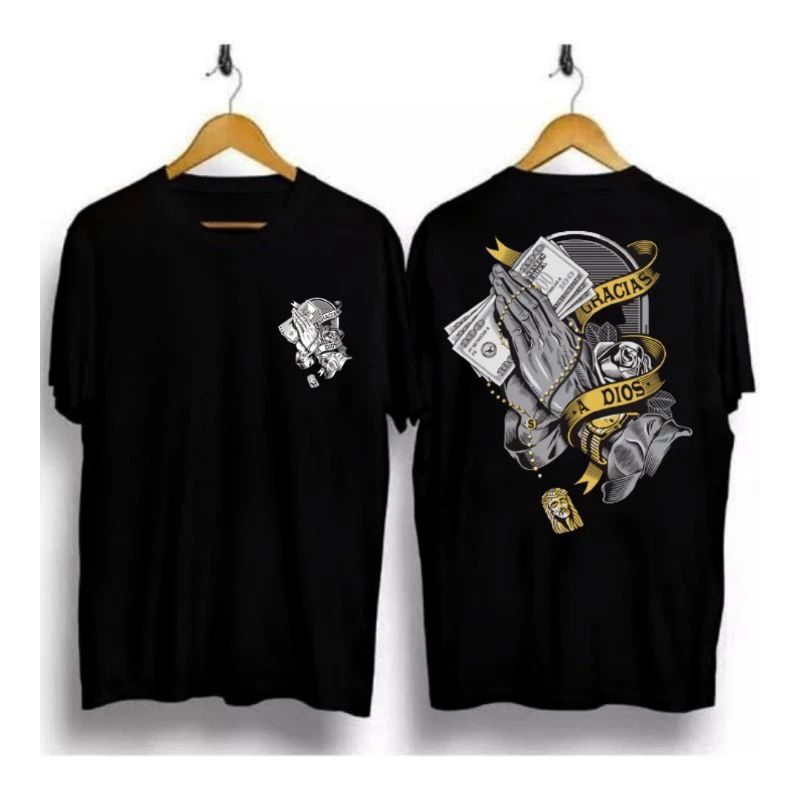 KAOS PRIA WANITA/KAOS KEREN/KAOS MURAH/-GRACIAS DIOS