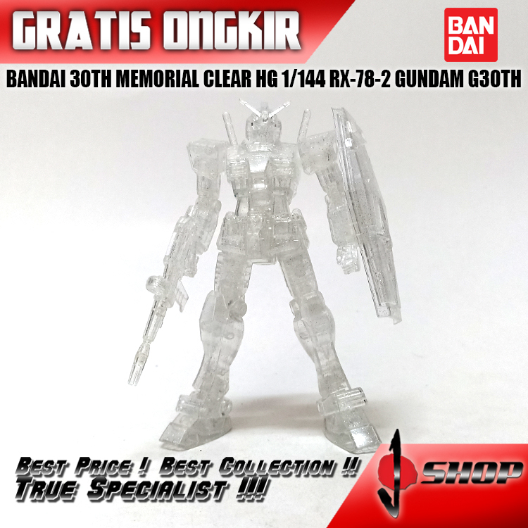 BANDAI 30TH MEMORIAL CLEAR HG 1/144 RX-78-2 GUNDAM G30TH LTDHG145