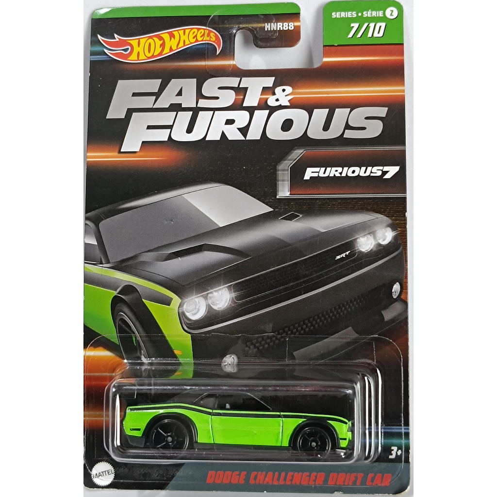 Dodge Challanger Drift Car FNF Fast And Furious Wave 2 Mainan Hotwheels Reguler Original