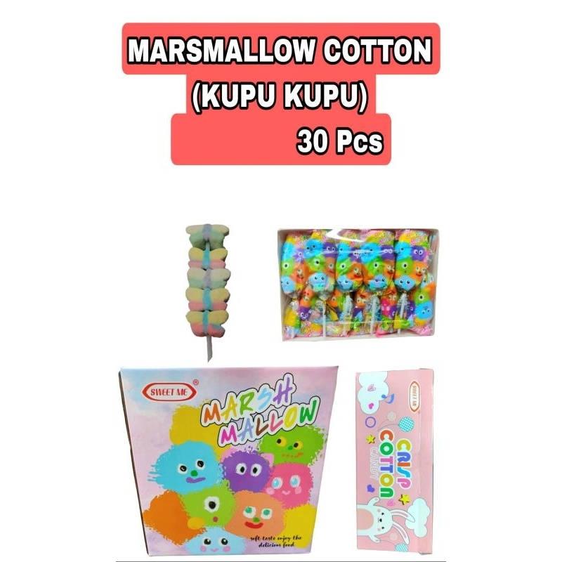 

Permen Cemilan Snack Marshmallow Kapas Cotton Kupu Kupu Butterfly Mainan Anak Murah (isi 30 pcs)