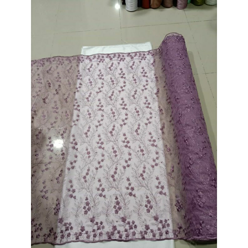 Kain Tile akar mutiara / Kain Tile akar mutiara gliter