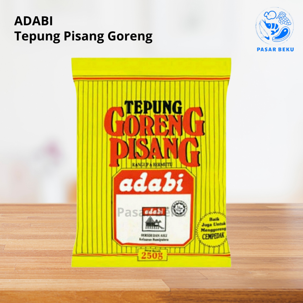 

Adabi Tepung Pisang Goreng 250gr Rangup dan Bermutu Tinggi Pasar Beku Padang