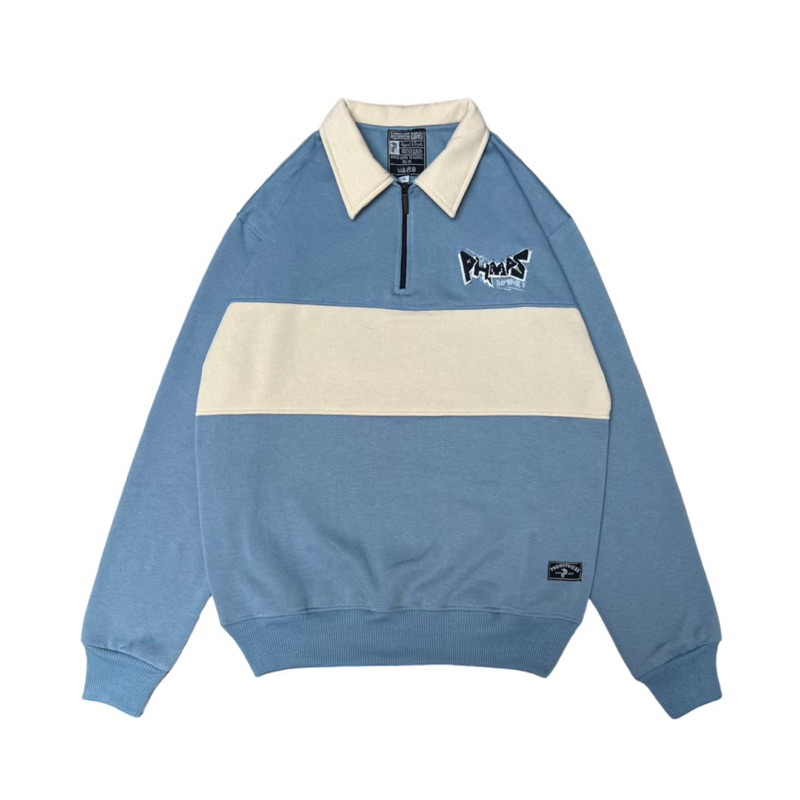 PHOMPPHIES Sweater Rugby Vintage Sweater Pria wanita