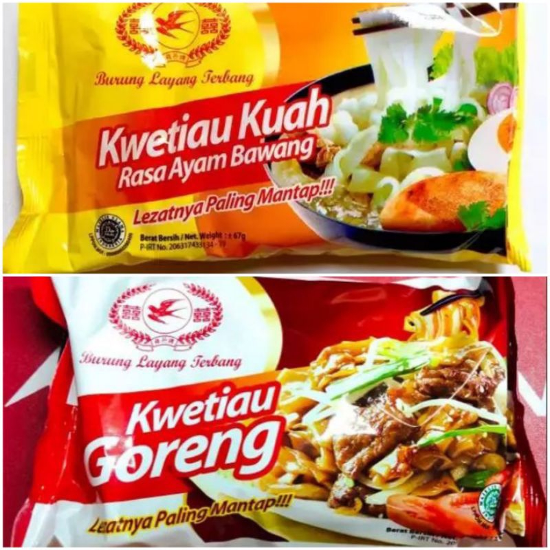 

kwetiau kuah& goreng burung layang terbang