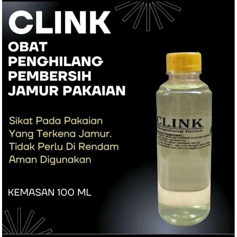 (PROMO)Clink Obat Penghilang Noda Jamur Pakaian Membandel 100%Ampuh/Penghilang Jamur Pada Mukenah Da