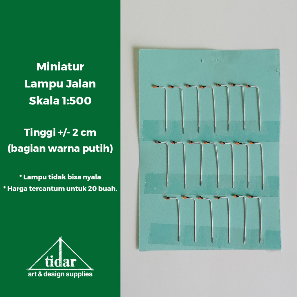 

[MR] MH - Miniatur Maket Tiang Lampu Jalan 1 Mata / Kepala Skala 1:500 #1