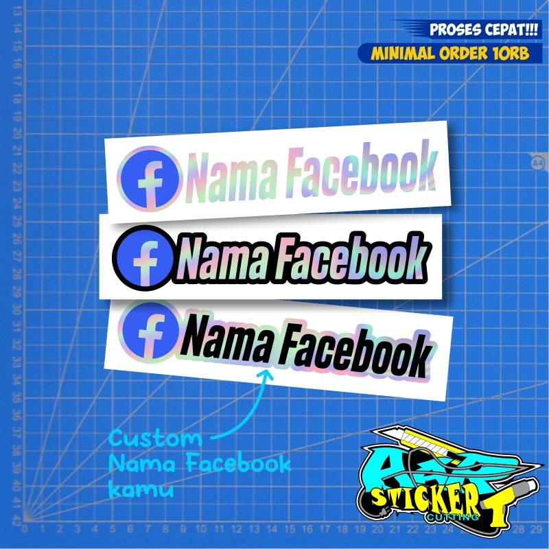 

Stiker Nama fb Custom Hologram