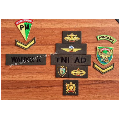 Atribut PDL O TNI AD/Atribut tni bandung/Atribut tni perkekras/ Atribut tni bagus/Atribut tni berkua