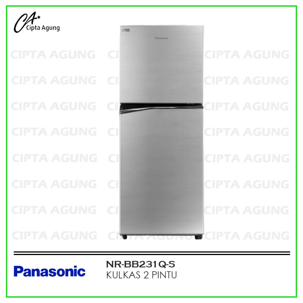 KULKAS 2 PINTU 205 L PANASONIC PRIME FRESH NR-BB231Q-S NRBB231QS [BDG]
