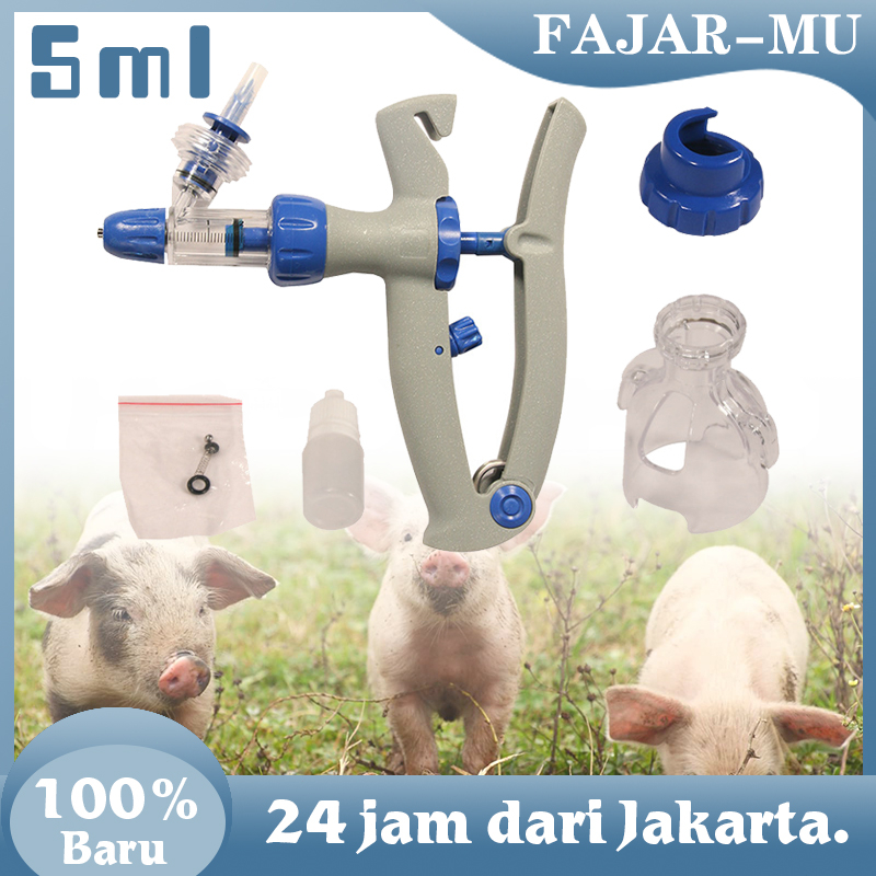 Suntikan Injeksi Ulang Otomatis Suntikan Hewan Alat Suntik Otomatis Sapi Kambing Domba Babi Unggas A