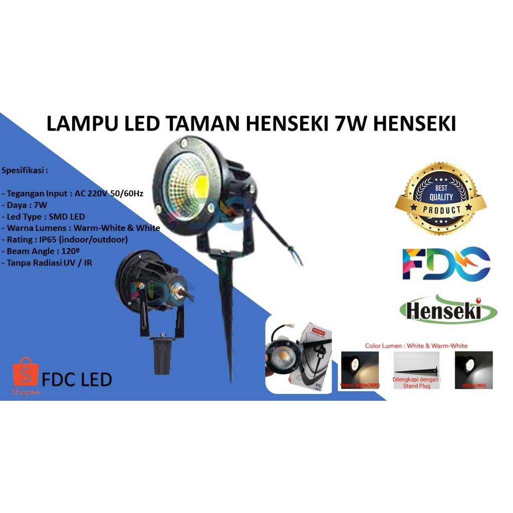 LAMPU LED TAMAN HENSEKI 7W