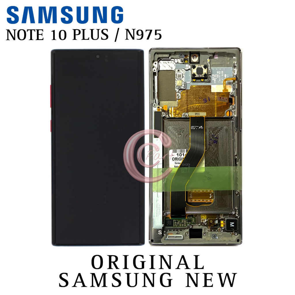 ORIGINAL SAMSUNG - LCD Touchscreen Fullset + Frame Samsung Galaxy Note 10 Plus / Note 10+ / N975 / S