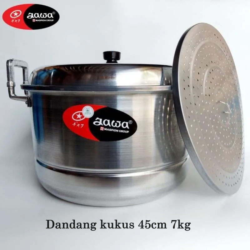 DANDANG EKONOMI JAWA MASPION 45 CM 7kg ALLUMINIUM KUKUSAN 45cm DEKOB45 PANCI KUKUS