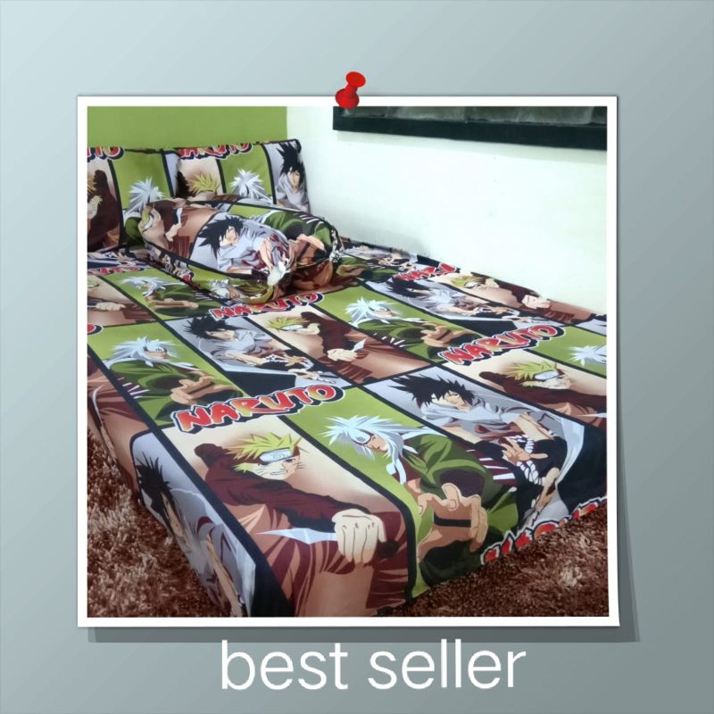 Sprei Karakter Anak Cowok Anime Motif Naruto