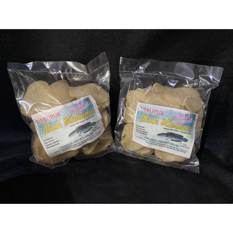 

Kerupuk mentah haruan/ikan gabus 250gram