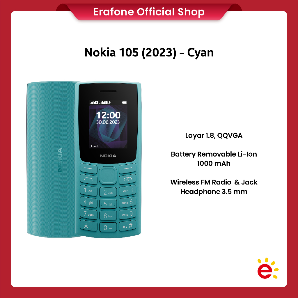 Nokia 105 (2023) - Cyan