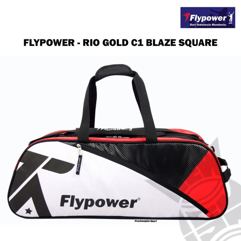 Tas Badminton Flypower Tontowi Ahmad Series Rio Gold C1 Blaze Kotak