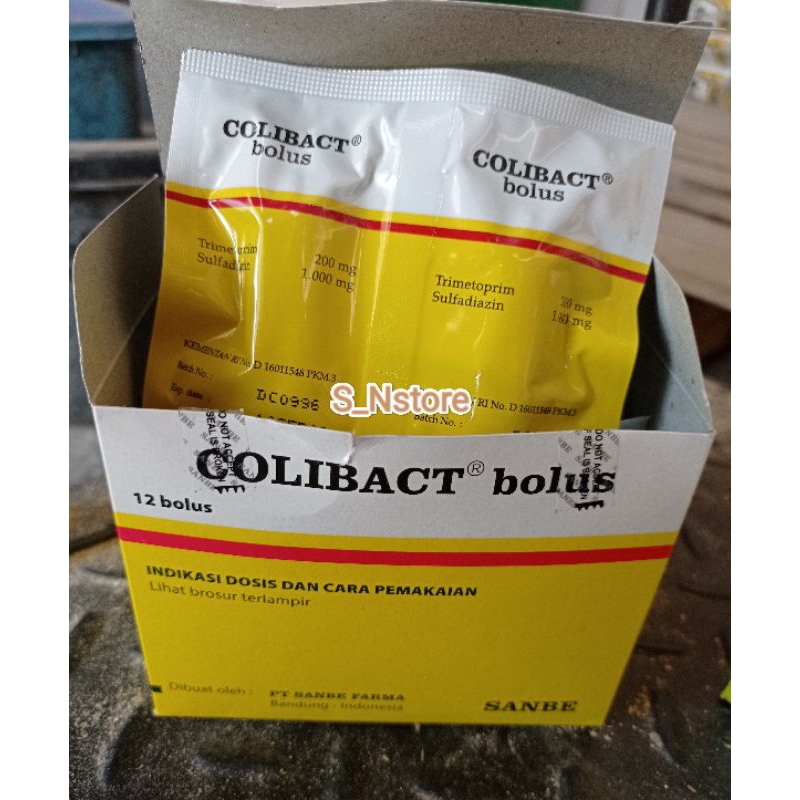 COLIBACT bolus (obat mencret sapi, kambing, dll)