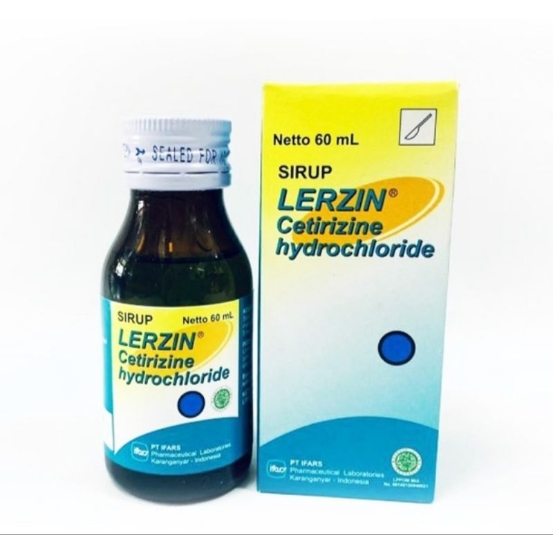 LERZIN SIRUP 60ml/ OBAT ALERGI/OBAT GATAL ANAK DAN DEWASA SIRUP