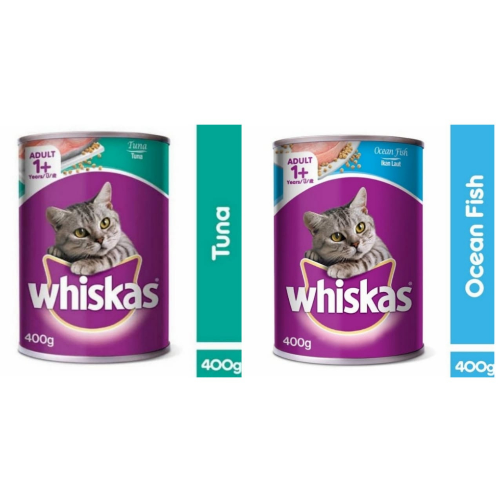 Makanan Kucing Whiskas Kaleng 400 gram / Whiskas Kaleng Makanan Basah Kucing
