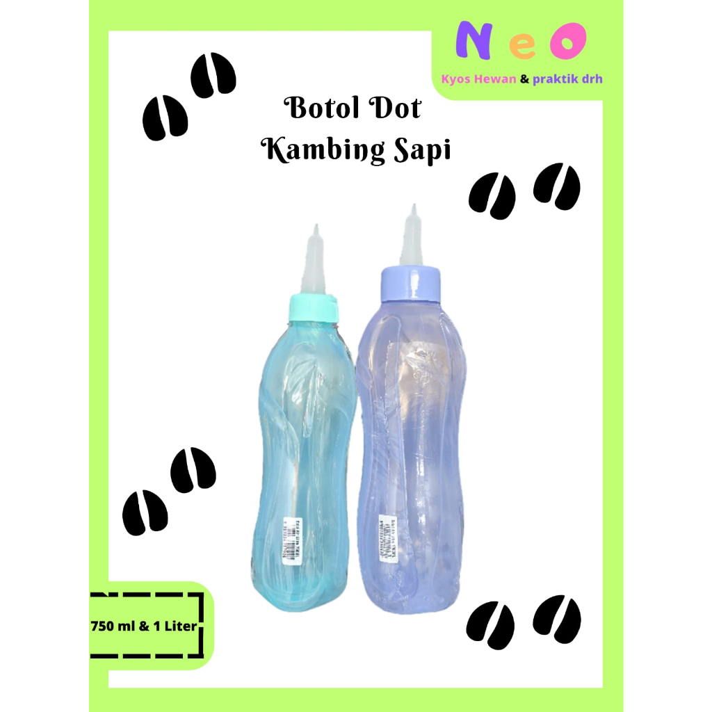 Botol Dot Anak kambing Anak Sapi 750 ml dan 1 Liter
