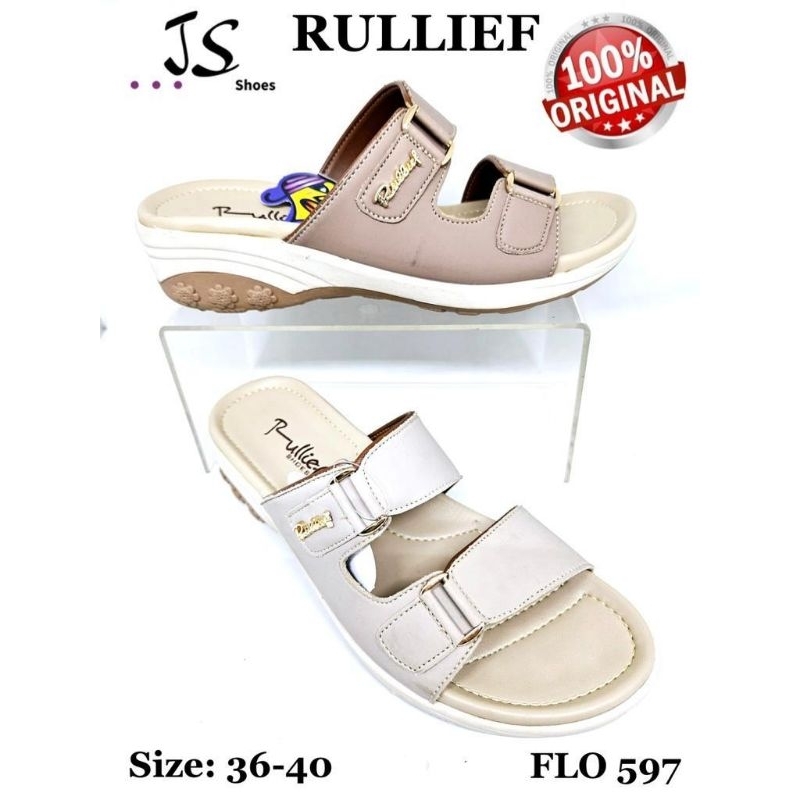 RULLIEF FLO 597 - SANDAL SLOP CASUAL WANITA DEWASA MERK RULLIEF ORIGINAL