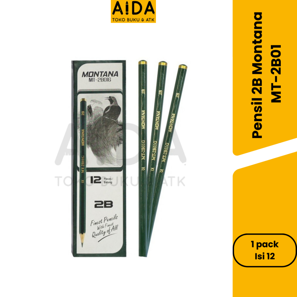 

Pensil Montana 2B MT2B01-B / 2G Pensil Lulus Uji Komputer