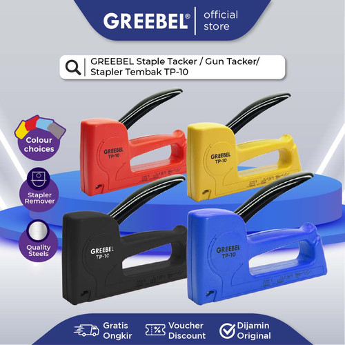 

Greebel Staple Tacker / Gun Tacker/ Stapler Tembak Tp-10